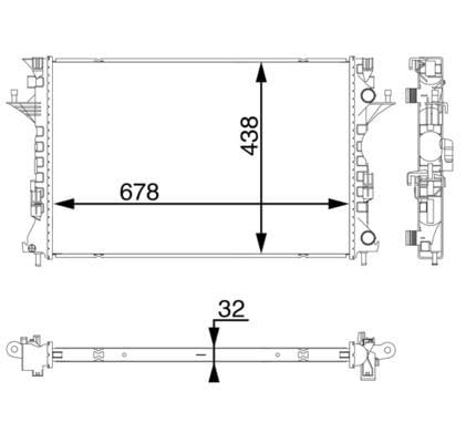 MAHLE CR 1061 000S Kühlmittelkühler BEHR von MAHLE