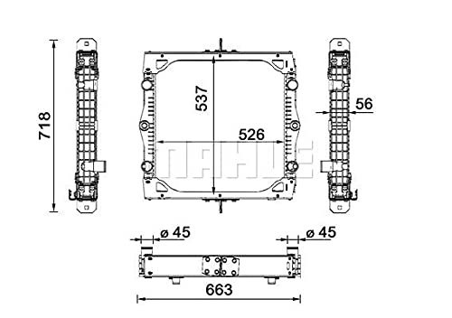 MAHLE CR 114 000S Kühlmittelkühler u.a. passend für DAF 45 von MAHLE