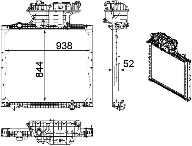 MAHLE CR 1167 000P Kühlmittelkühler BEHR PREMIUM LINE von MAHLE