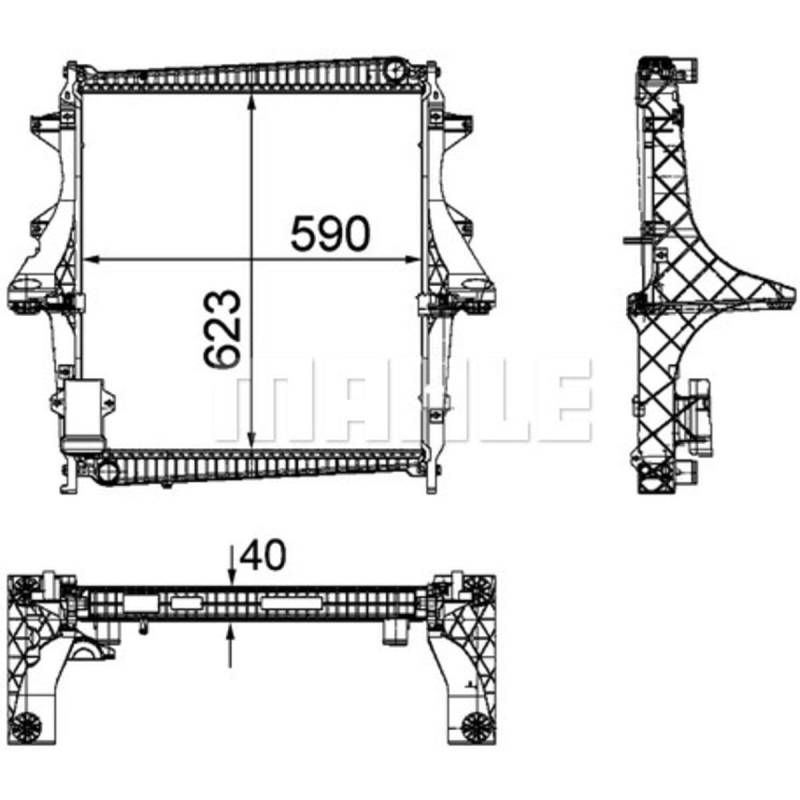 MAHLE CR 1172 000P Kühlmittelkühler BEHR PREMIUM LINE von MAHLE