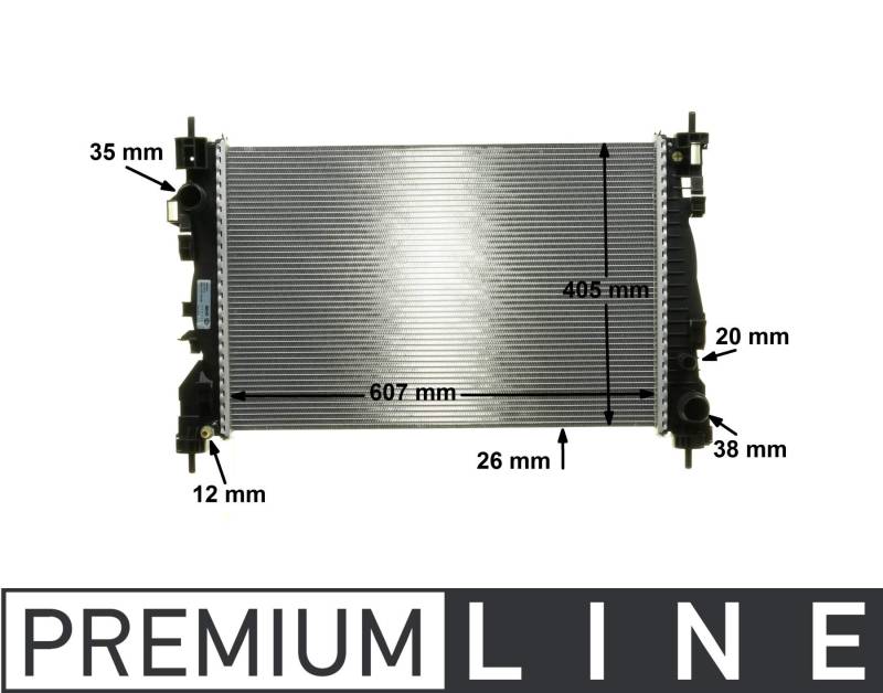 MAHLE CR 1180 000P Kühlmittelkühler BEHR PREMIUM LINE von MAHLE