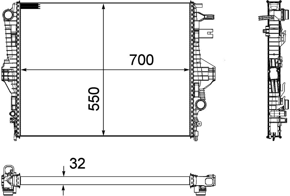 MAHLE CR 1184 000P Kühlmittelkühler BEHR PREMIUM LINE von MAHLE