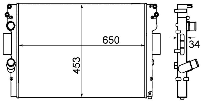 MAHLE CR 1254 001S Kühlmittelkühler BEHR von MAHLE