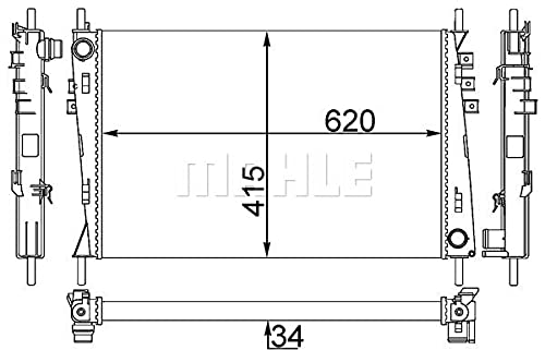 MAHLE CR 1348 000S Kühlmittelkühler BEHR von MAHLE