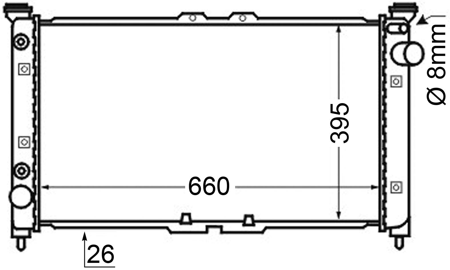 MAHLE CR 136 000S Kühlmittelkühler BEHR von MAHLE