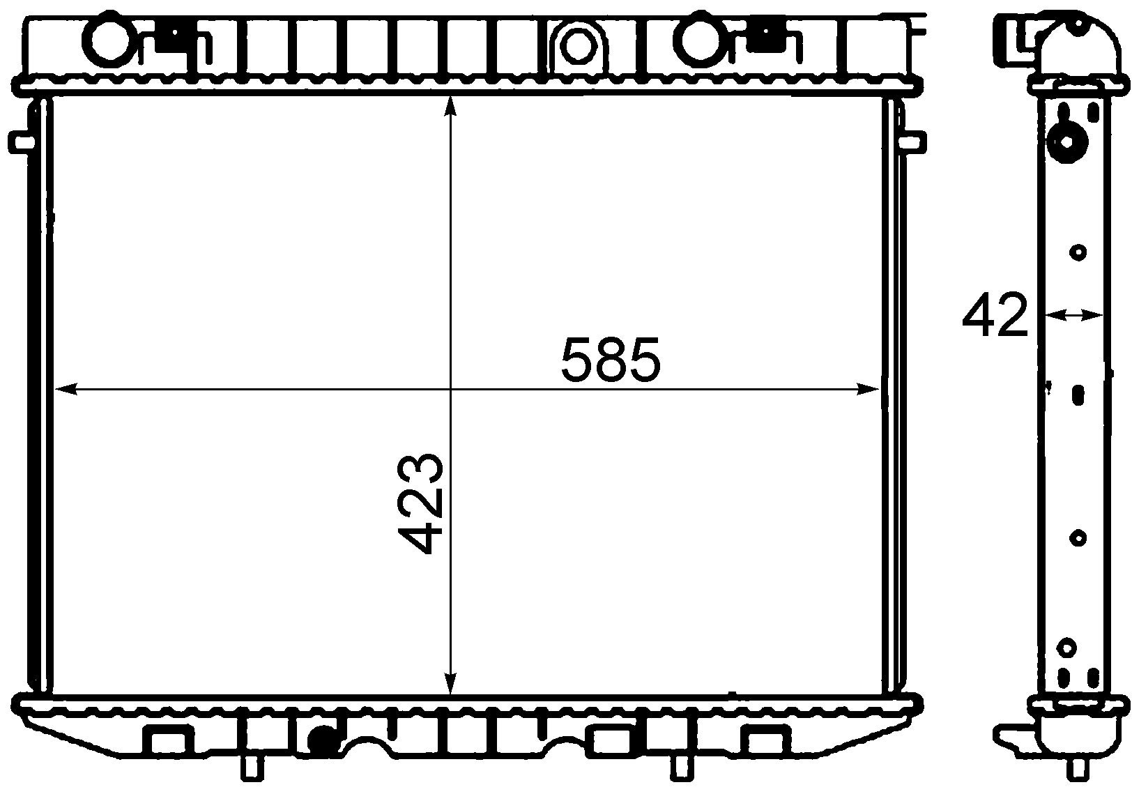 MAHLE CR 137 000S Kühlmittelkühler BEHR von MAHLE