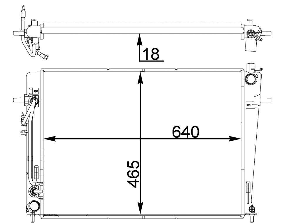 MAHLE CR 1406 000P Kühlmittelkühler BEHR PREMIUM LINE von MAHLE