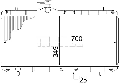 MAHLE CR 1516 000S Kühler Motorkühlung u.a. passend für LIANA (ER/ RH_) von MAHLE