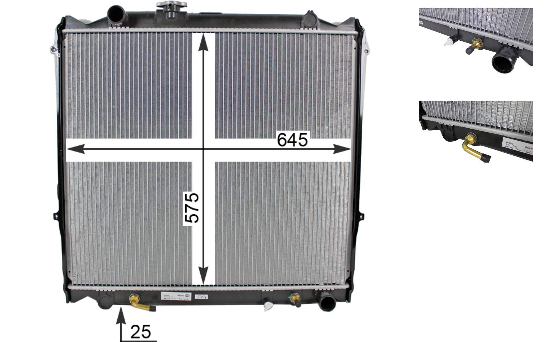 MAHLE CR 1521 000S Kühlmittelkühler BEHR von MAHLE