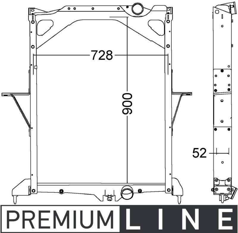 MAHLE CR 1557 000P Kühlmittelkühler BEHR PREMIUM LINE von MAHLE