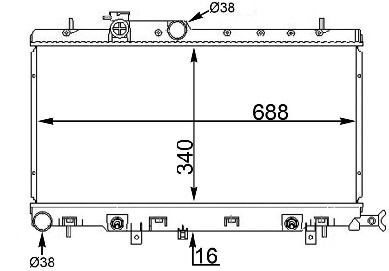 MAHLE CR 1564 000S Kühlmittelkühler BEHR von MAHLE