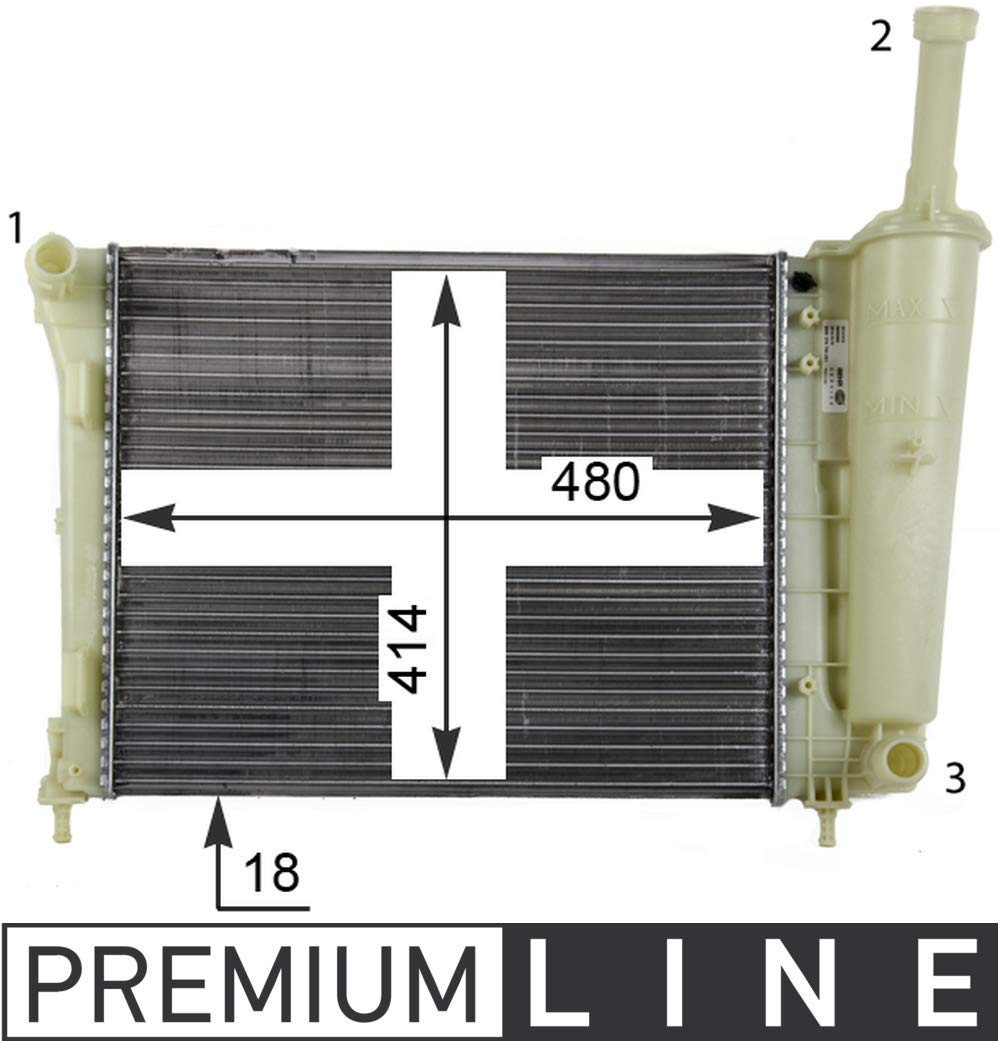 MAHLE CR 1859 000P Kühlmittelkühler BEHR PREMIUM LINE von MAHLE