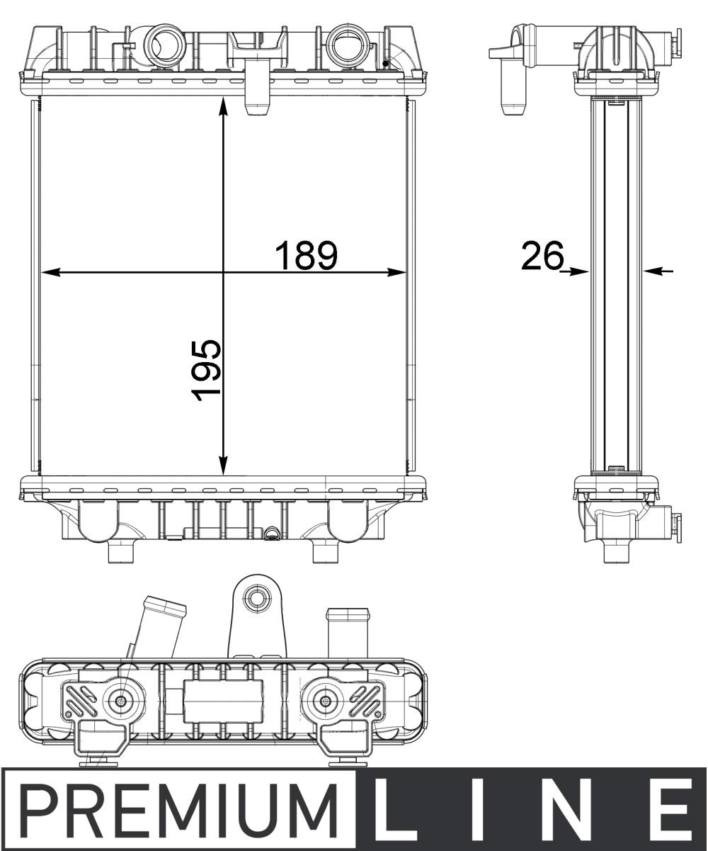 MAHLE CR 1966 000P Kühlmittelkühler BEHR PREMIUM LINE von MAHLE