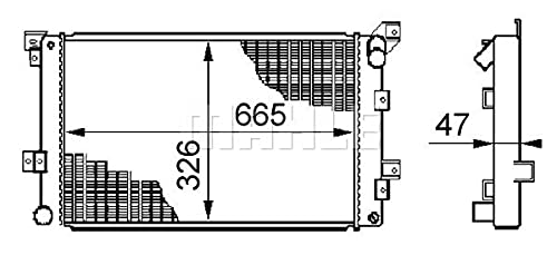 MAHLE CR 205 000S Kühlmittelkühler BEHR von MAHLE