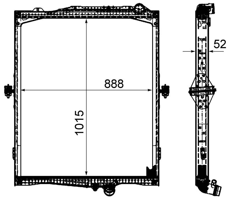 MAHLE CR 2095 000P Kühlmittelkühler BEHR PREMIUM LINE von MAHLE