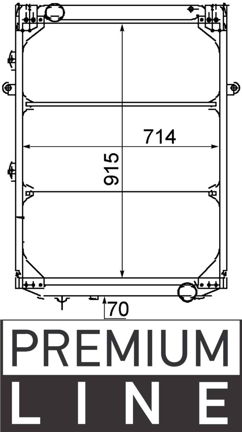 MAHLE CR 214 000P Kühlmittelkühler BEHR PREMIUM LINE von MAHLE