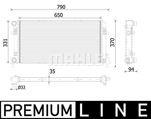 MAHLE CR 2222 000P Kühlmittelkühler BEHR PREMIUM LINE von MAHLE