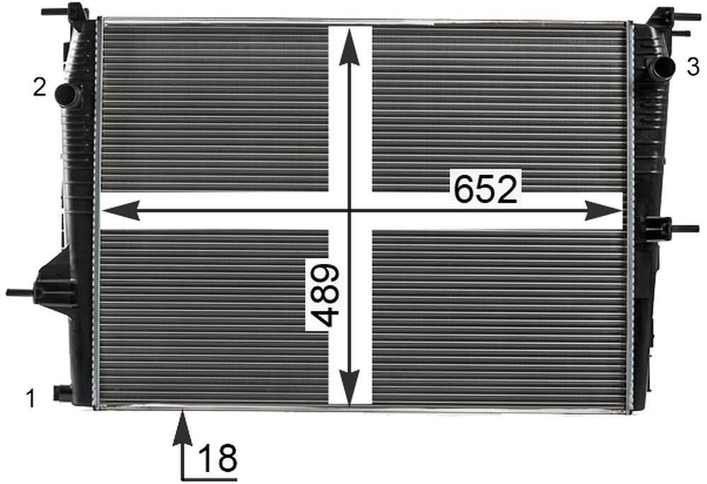 MAHLE CR 23 000P Kühlmittelkühler BEHR PREMIUM LINE von MAHLE