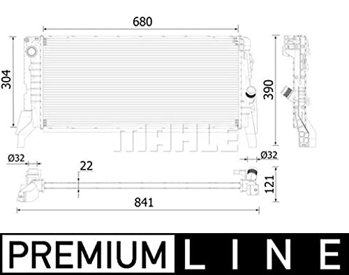 MAHLE CR 2308 000P Kühlmittelkühler BEHR PREMIUM LINE von MAHLE