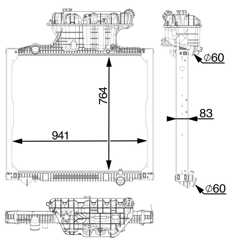 MAHLE CR 2336 000P Kühlmittelkühler BEHR PREMIUM LINE von MAHLE