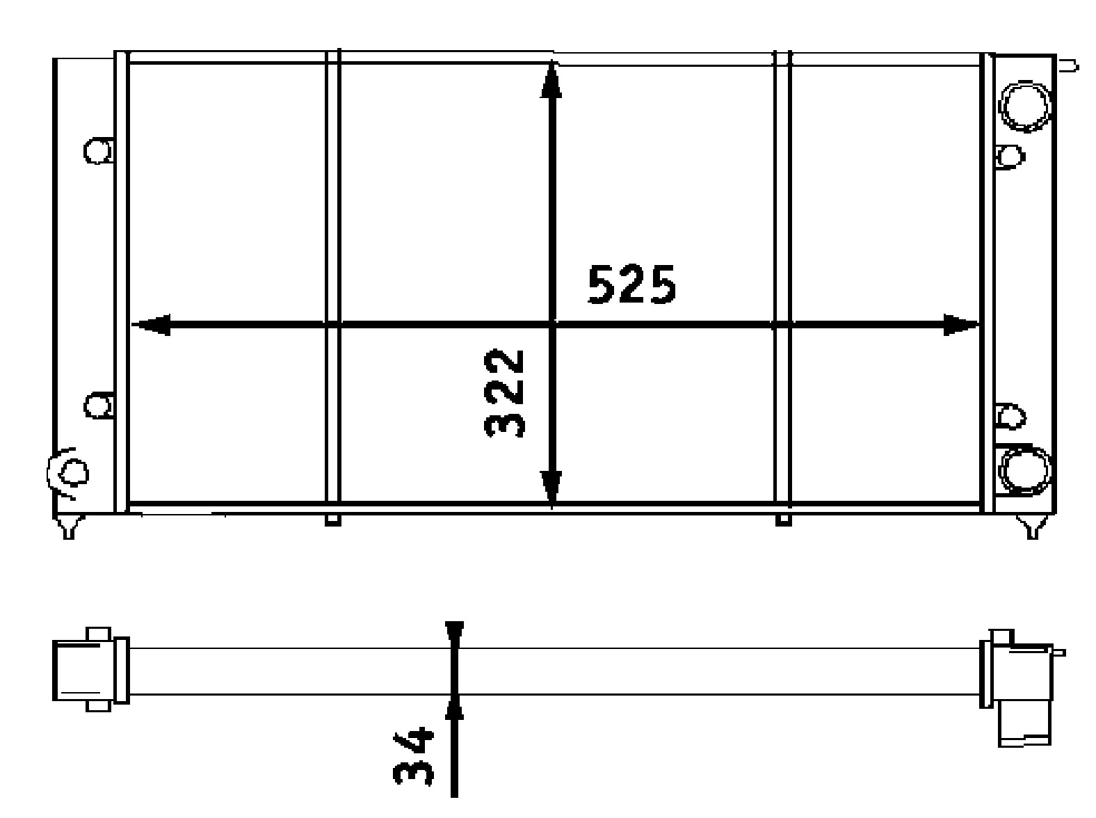 MAHLE CR 340 001S Kühler Motorkühlung u.a. passend für VW GOLF II (19E/ 1G1) von MAHLE