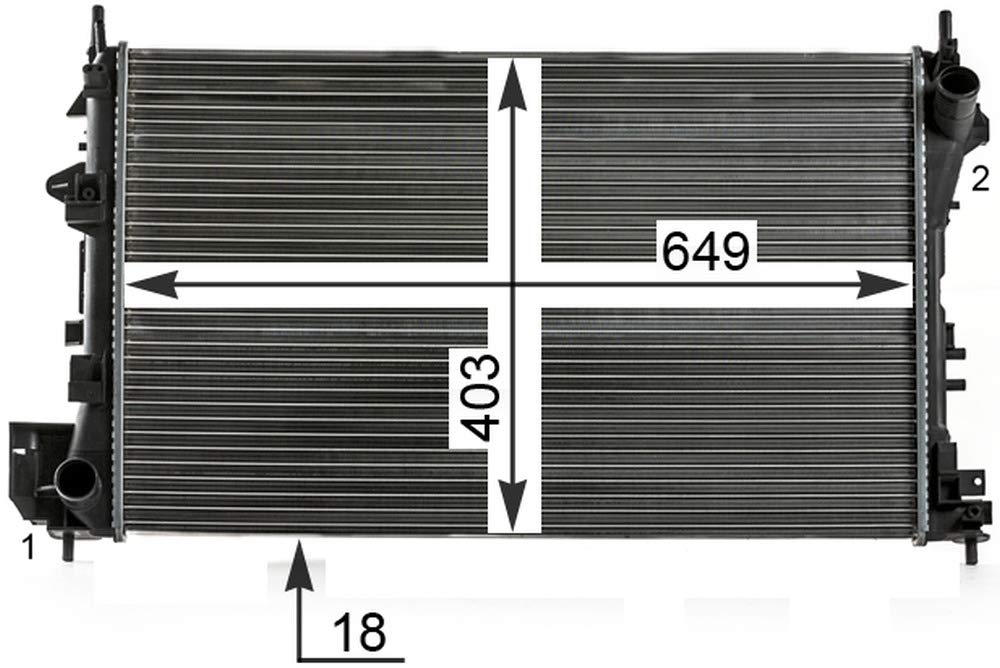 MAHLE CR 40 000P Kühlmittelkühler BEHR PREMIUM LINE von MAHLE