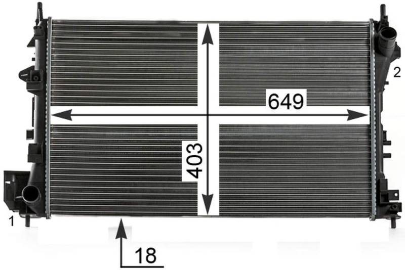 MAHLE CR 40 000P Kühlmittelkühler BEHR PREMIUM LINE von MAHLE