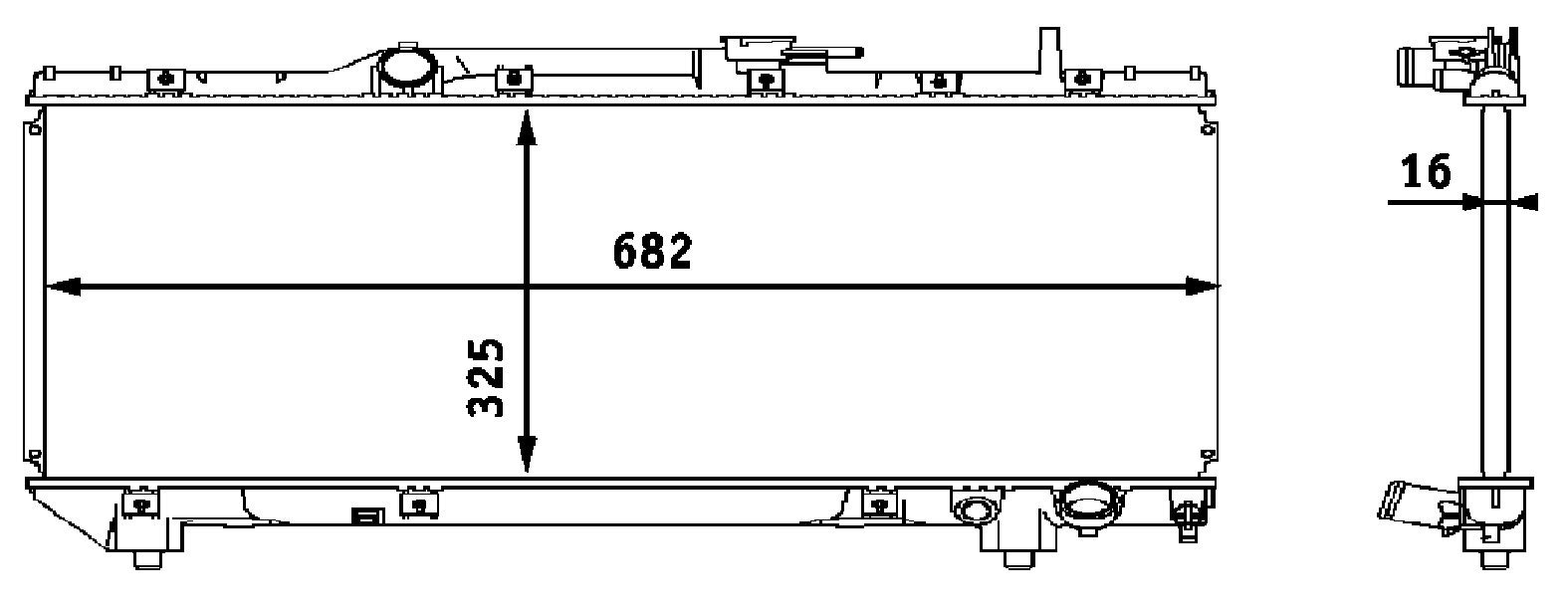 MAHLE CR 535 000S Kühlmittelkühler BEHR von MAHLE