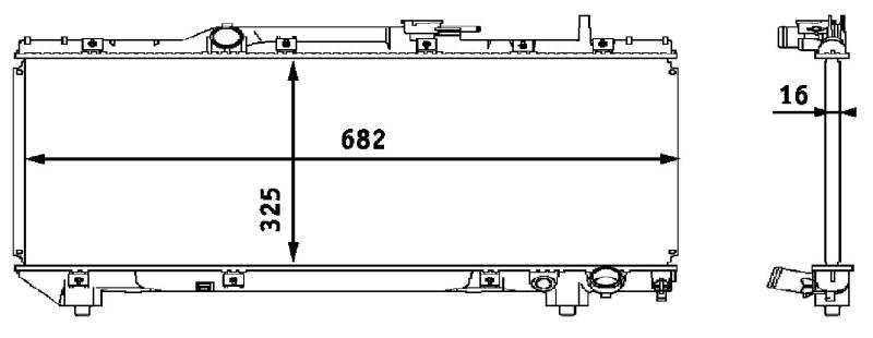 MAHLE CR 535 000S Kühlmittelkühler BEHR von MAHLE