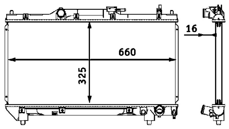 MAHLE CR 544 000S Kühlmittelkühler BEHR von MAHLE