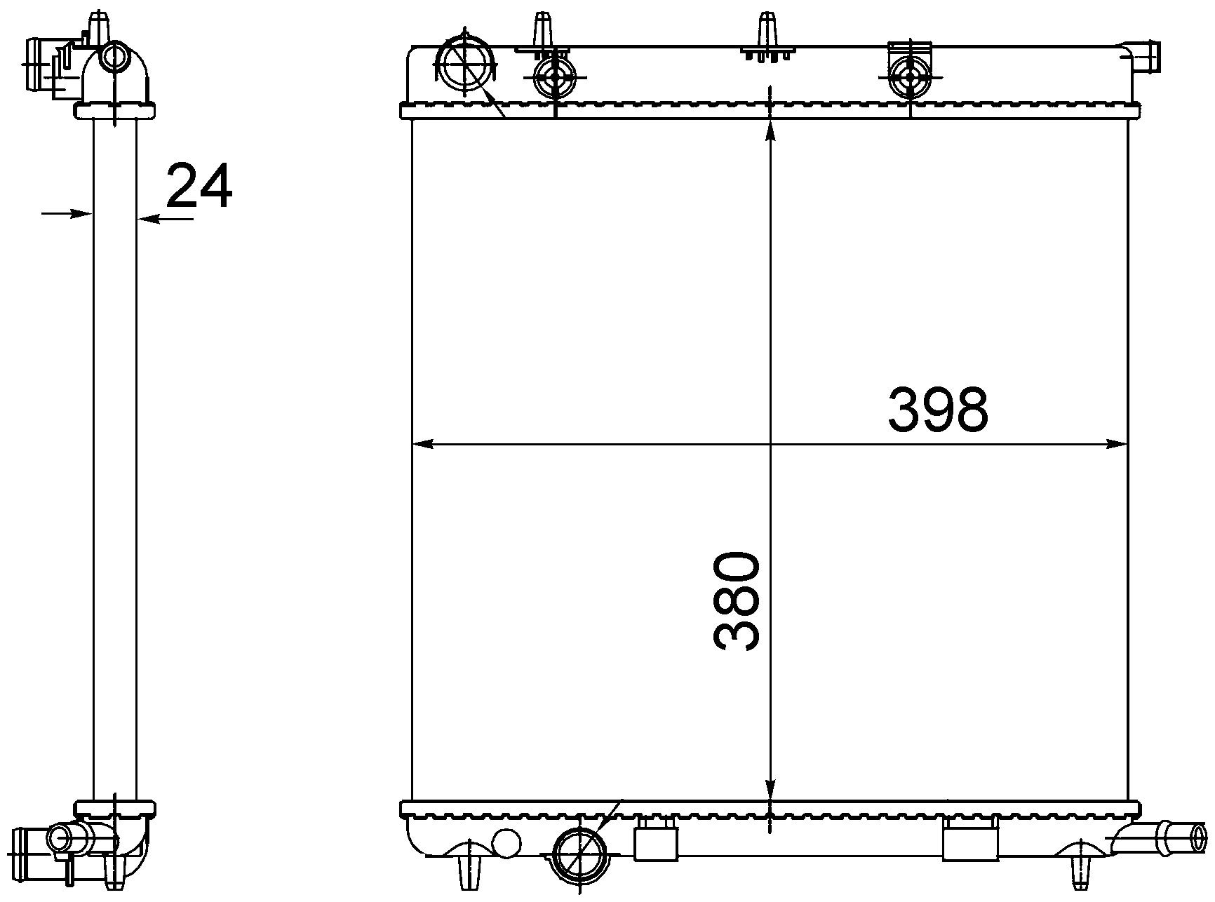 MAHLE CR 556 002S Kühlmittelkühler BEHR von MAHLE