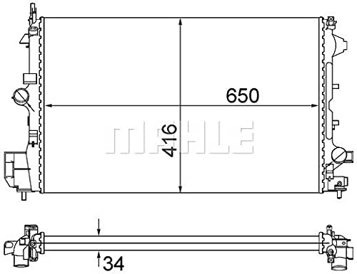 MAHLE CR 835 001S Kühlmittelkühler BEHR von MAHLE