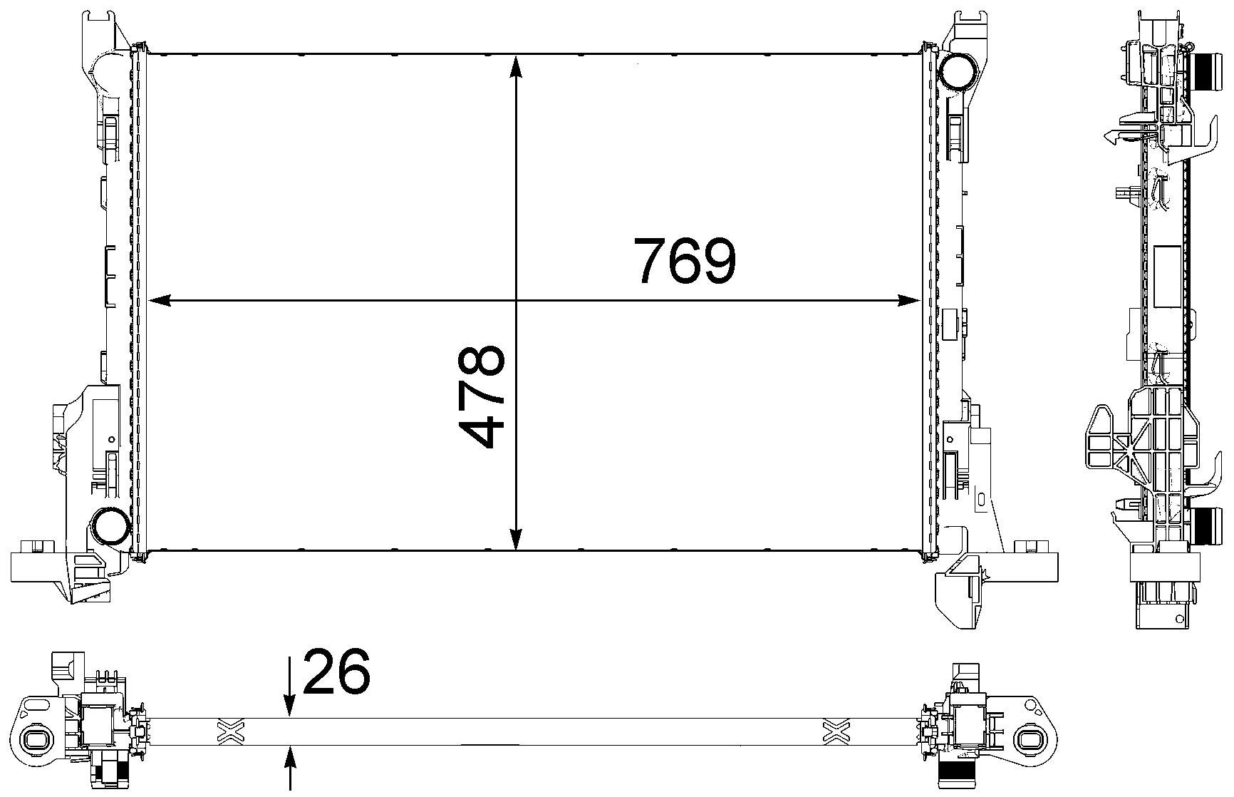 MAHLE CR 84 000P Kühlmittelkühler BEHR PREMIUM LINE von MAHLE