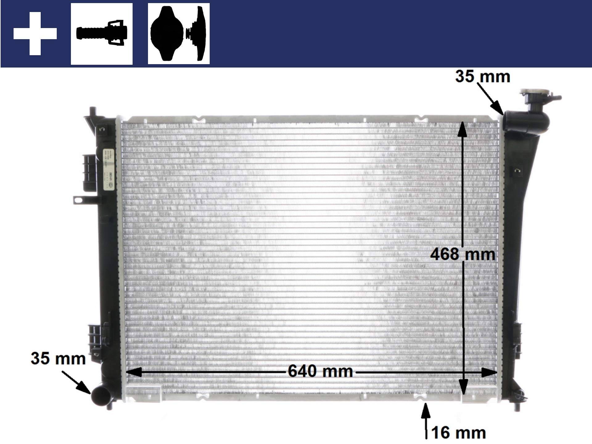 MAHLE CR 846 000S Kühlmittelkühler BEHR von MAHLE