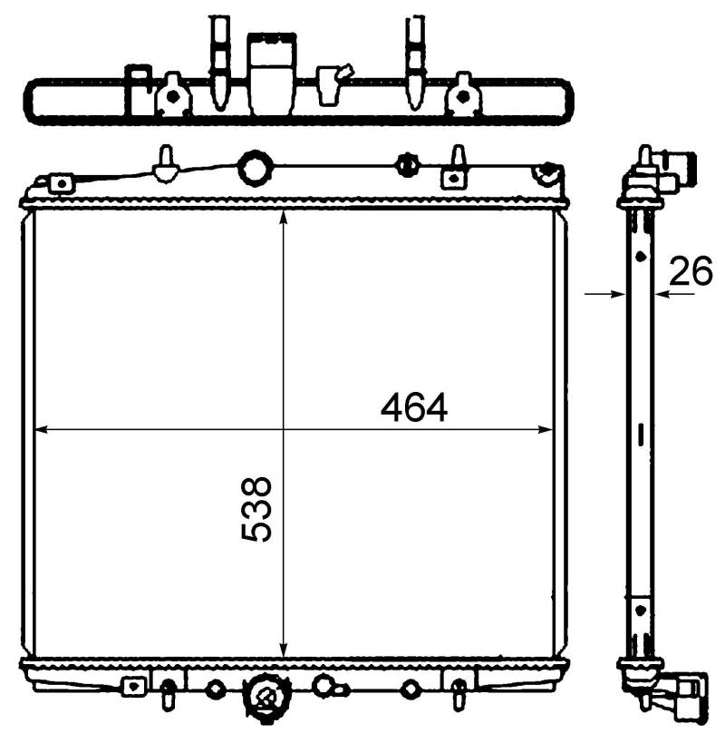 MAHLE CR 851 000S Kühlmittelkühler BEHR von MAHLE