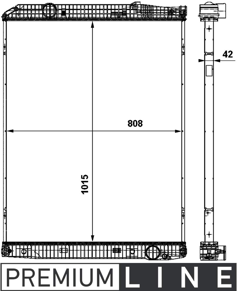 MAHLE CR 862 000P Kühlmittelkühler BEHR PREMIUM LINE von MAHLE