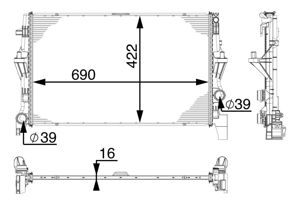 MAHLE CR 902 000P Kühlmittelkühler BEHR PREMIUM LINE von MAHLE