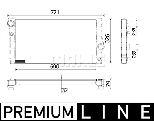 MAHLE CR 955 000P Kühler Motorkühlung u.a. passend für BMW 7 (F01/ F02/ F03/ F04) von MAHLE