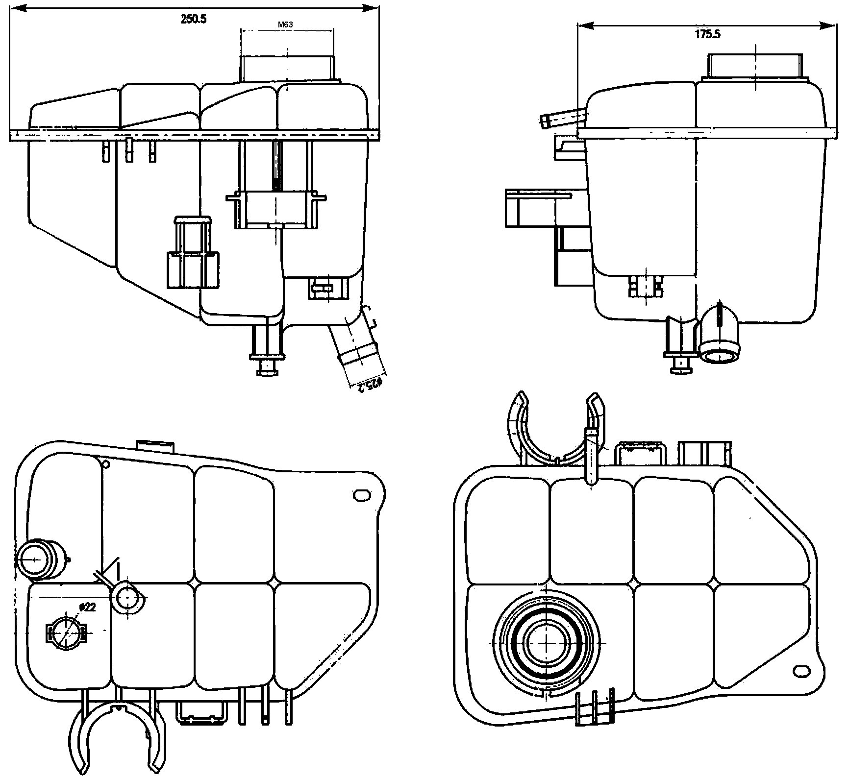 MAHLE CRT 126 000S Ausgleichsbehälter Kühlmittel u.a. passend für MERCEDES C-KLASSE T-Model (S203) von MAHLE