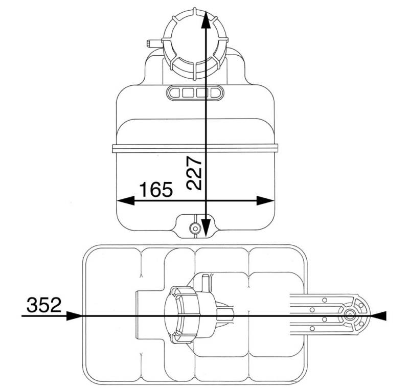 MAHLE CRT 43 000P Ausgleichsbehälter BEHR PREMIUM LINE von MAHLE