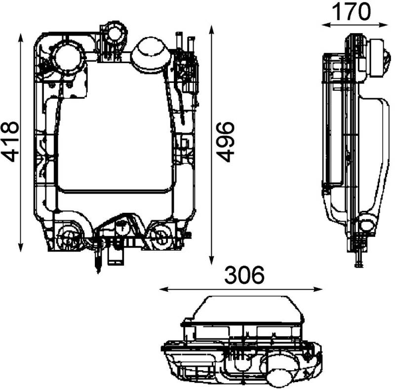 MAHLE CRT 44 000P Ausgleichsbehälter BEHR PREMIUM LINE von MAHLE