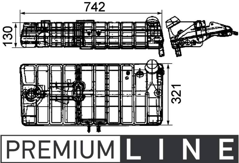 MAHLE CRT 48 000P Ausgleichsbehälter BEHR PREMIUM LINE von MAHLE