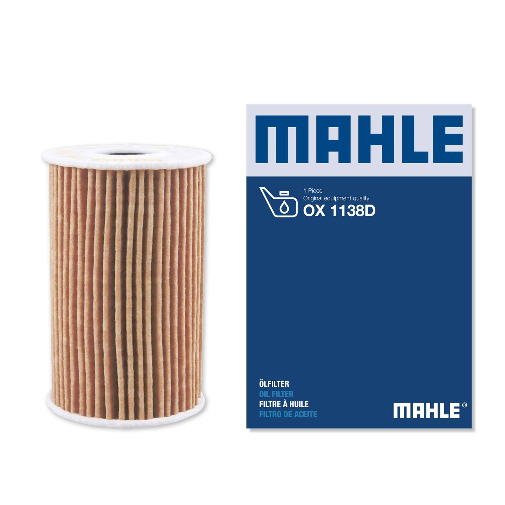 MAHLE OX 1138D Ölfilter Filtereinsatz 57MMu.a. passend für LAND ROVER DISCOVERY SPORT (L550) von MAHLE