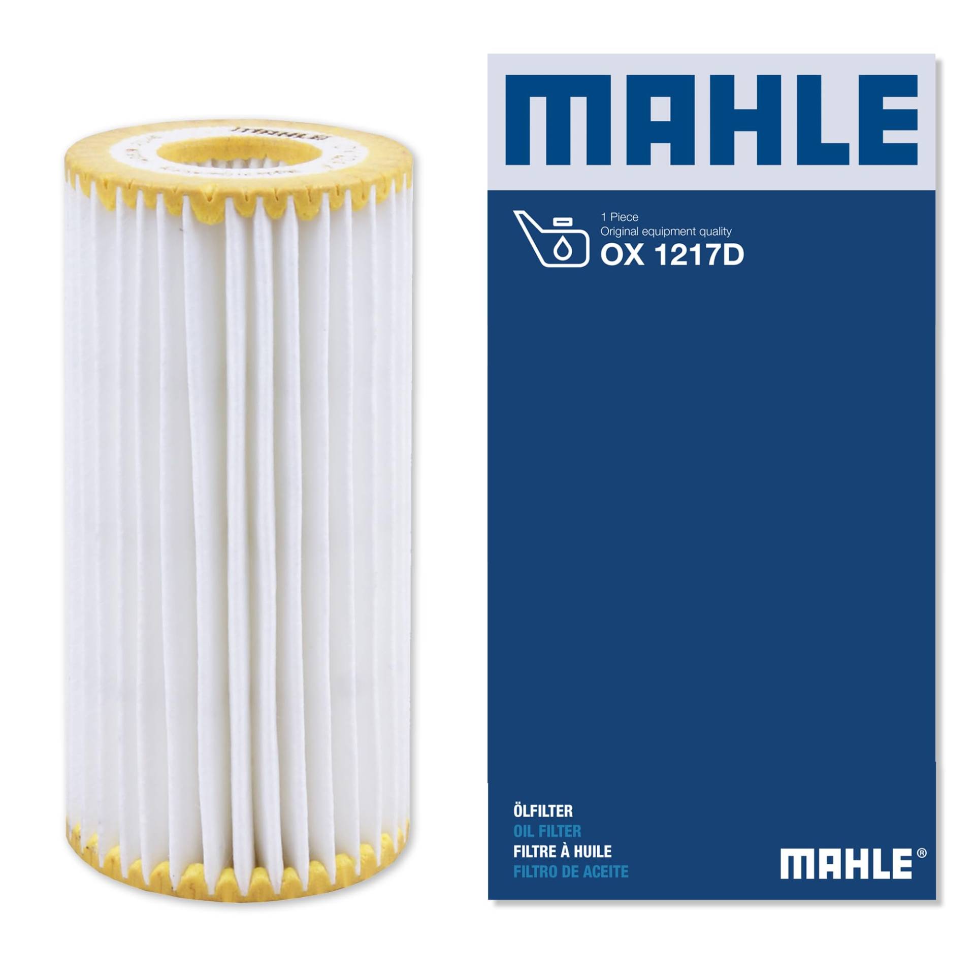 MAHLE OX 1217D Ölfilter Filtereinsatz 52,5MMu.a. passend für A4 B9 Avant (8W5/ 8WD) von MAHLE