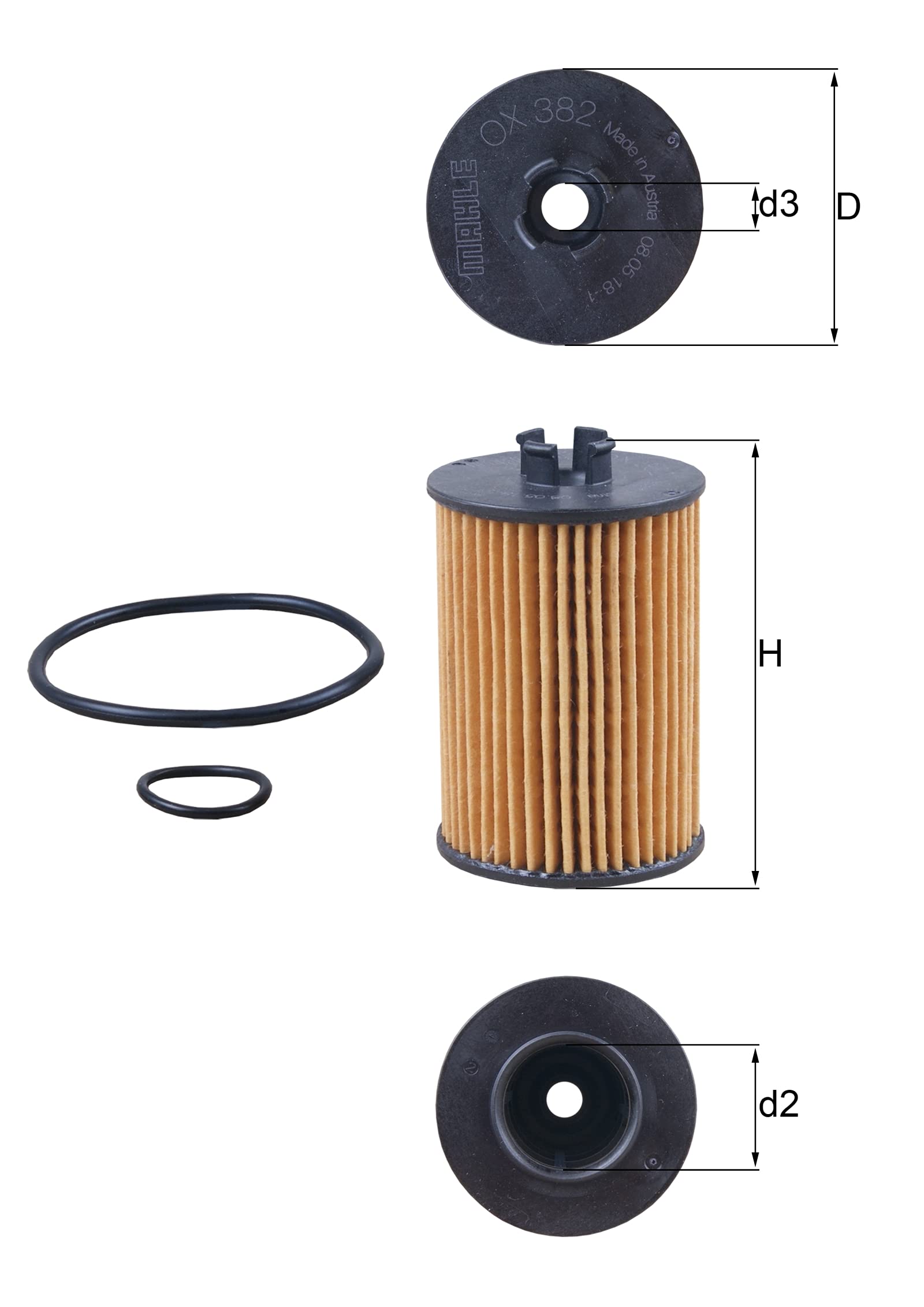 Knecht OX 382D Ölfilter von MAHLE