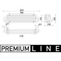 Niedertemperaturkühler, Ladeluftkühler MAHLE CI 610 000P von Mahle