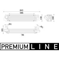 Niedertemperaturkühler, Ladeluftkühler MAHLE CI 617 000P von Mahle