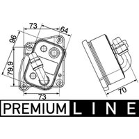 Ölkühler, Motoröl MAHLE CLC 107 000P von Mahle