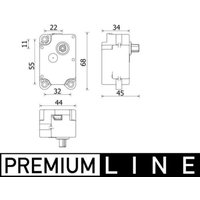 Stellelement, Mischklappe MAHLE AA 71 000P von Mahle