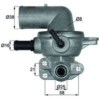 Thermostat, Kühlmittel MAHLE TI 133 88D von Mahle